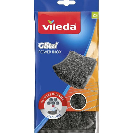 Vileda Esponja Antiresiduo Inox 2 unid | Apishop.cl