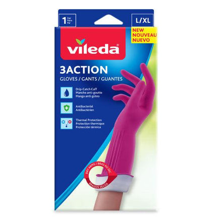 Vileda Guante 3-Action Talla L/XL 1 par | Apishop.cl