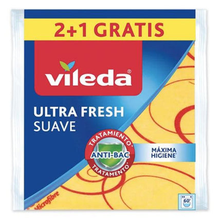 Vileda Paño Multiuso con Microfibra 3 unid | Apishop.cl