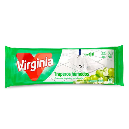 Virginia Trapero Húmedo Manzana Verde 10 unid | Apishop.cl