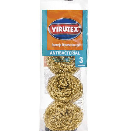 Virutex Esponja Dorada Orotex 3 unid | Apishop.cl