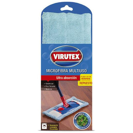 Virutex Repuesto Mopa Plana Microfibra 1 unid | Apishop.cl