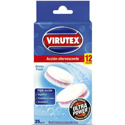 Virutex Tabletas WC Quitasarro Efervescentes 12 unid | Apishop.cl